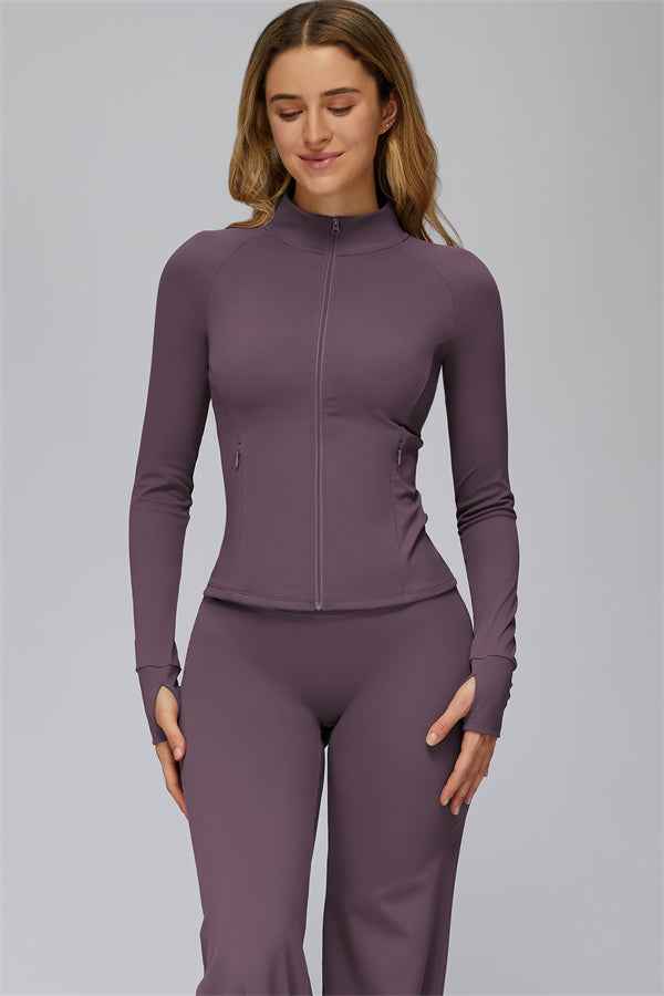 The FlexCore Pure Zip Jacket Flared Leggings 2-Piece Set
