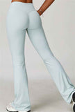 The Lavish Cut-out Crop Top Flared Leggings 2-Piece Set