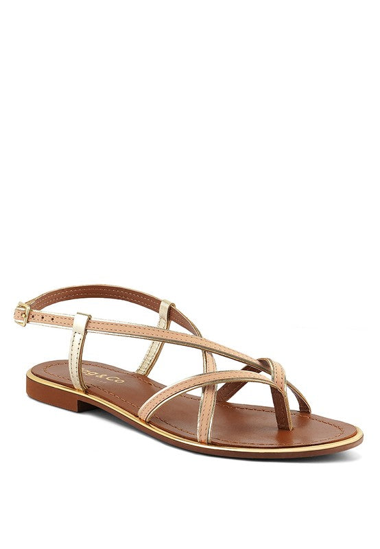 Pheboe Strappy Flat Sandals - Pikemla