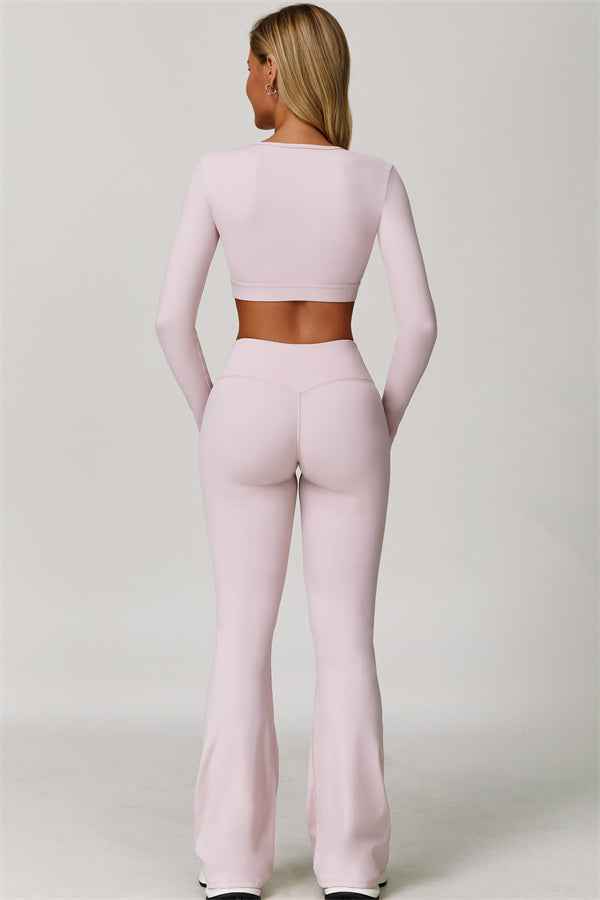 The Lavish Long Sleeve Cut-out Crop Top