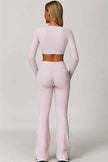 The Lavish Long Sleeve Cut-out Crop Top