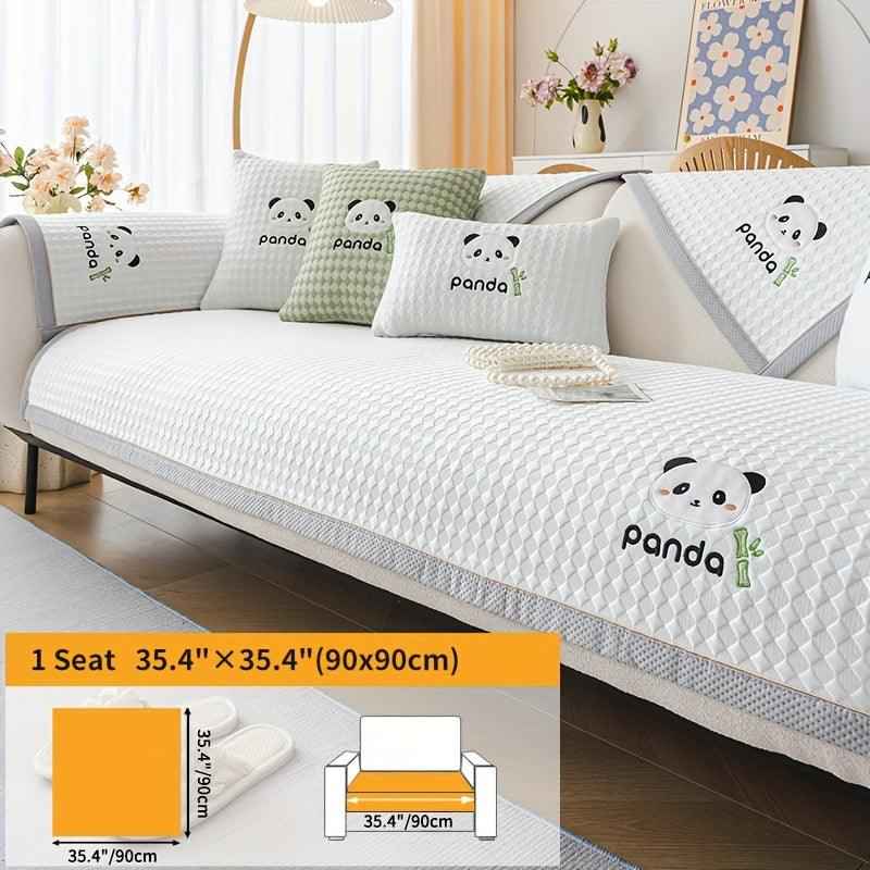 Waterproof Couch Cover, Non-Slip Panda Pattern Sofa Cover