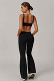 The Halo Sports Bra Flared Leggings 2-Piece Set