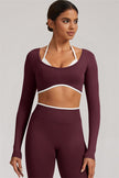 The Elevate Long Sleeve Crop top Leggings 2-Piece Set