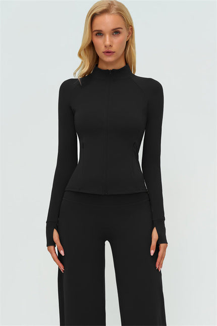 The Twirl Zip Jacket New Straight Leg Pants 2-Piece Set