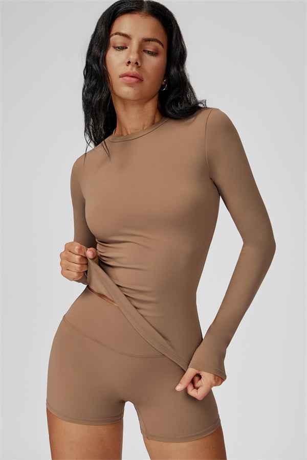 The Oasis Long Sleeve T-shirt Shorts 2-Piece Set