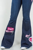 Sweet Heart Bell Bottom Jean- Inseam 32\