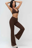 The BoldFit Sports Bra Flared Leggings 2-Piece Set