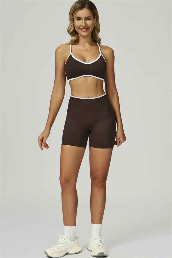 The Prime Line Sports Bra Shorts 2-Piece Set