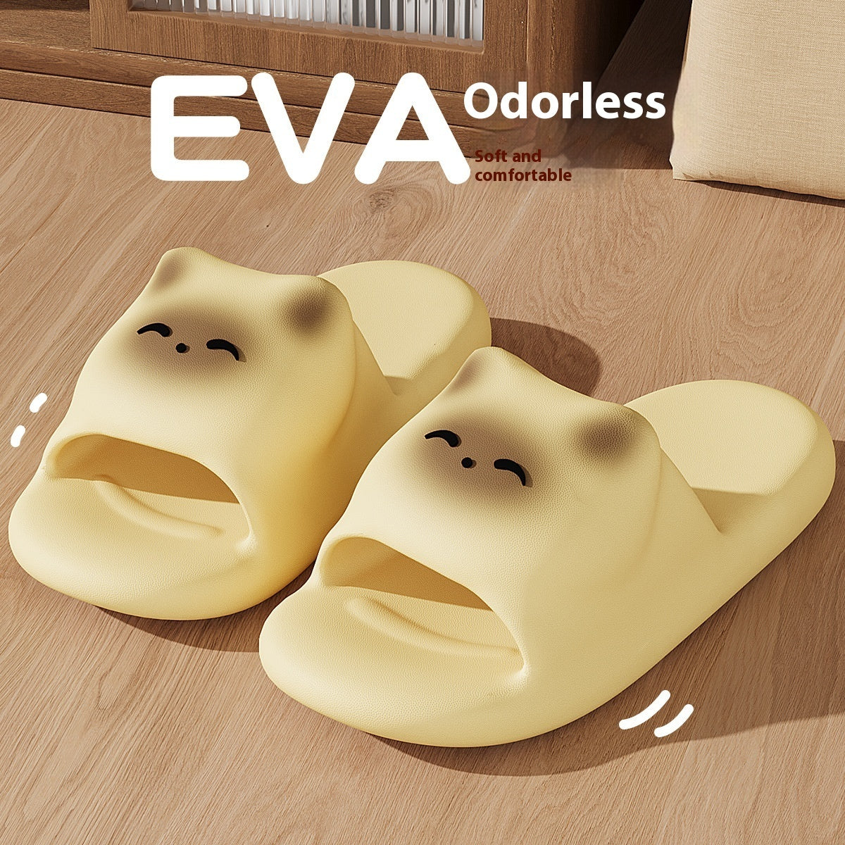 Cartoon Cat Slippers Home Non-slip Floor Bathroom Slipper Summer Bedroom House Shoes