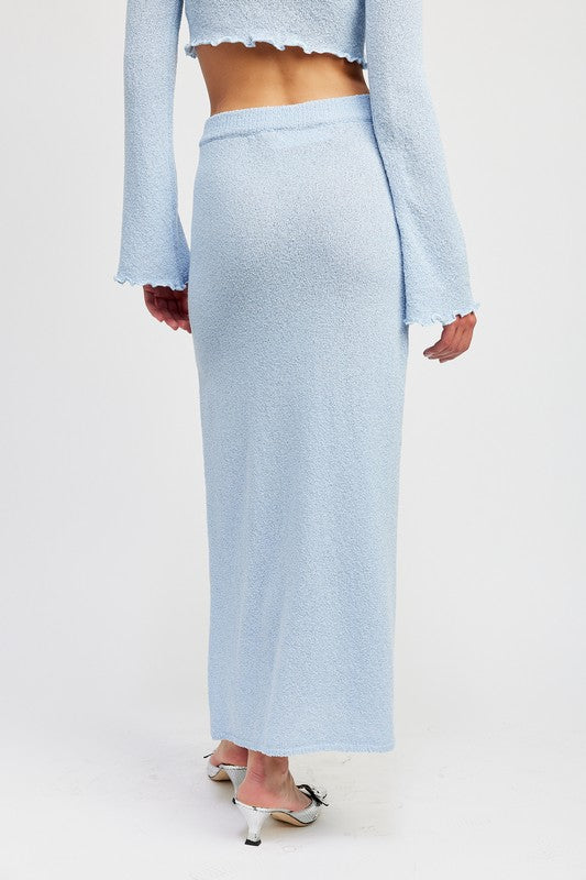 High Waist Maxi Skirt - Pikemla