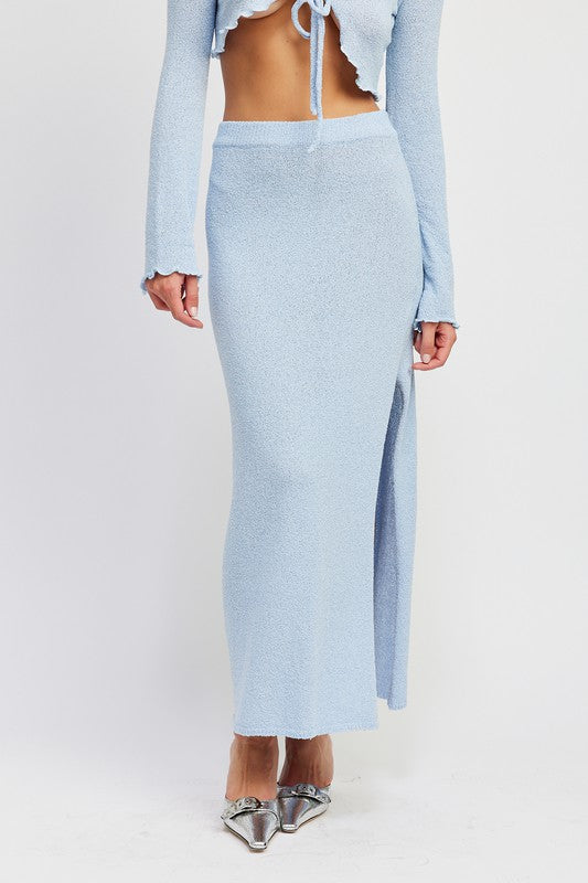 High Waist Maxi Skirt - Pikemla