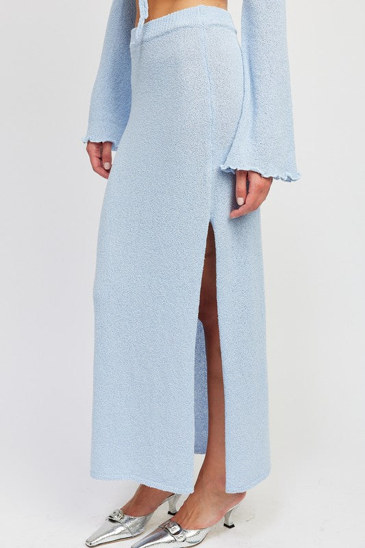 High Waist Maxi Skirt - Pikemla