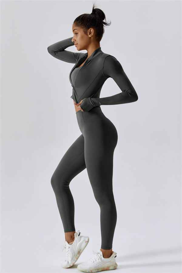The Eloise Jacket Sports Bra Leggings 3-Piece Set