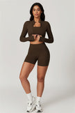 The Eloise Jacket Sports Bra Shorts 3-Piece Set