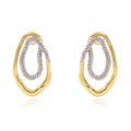 Harper Two Tone Pave Earring