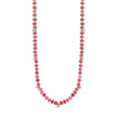 Pink Tourmaline Necklace with Faceted Gem Accents