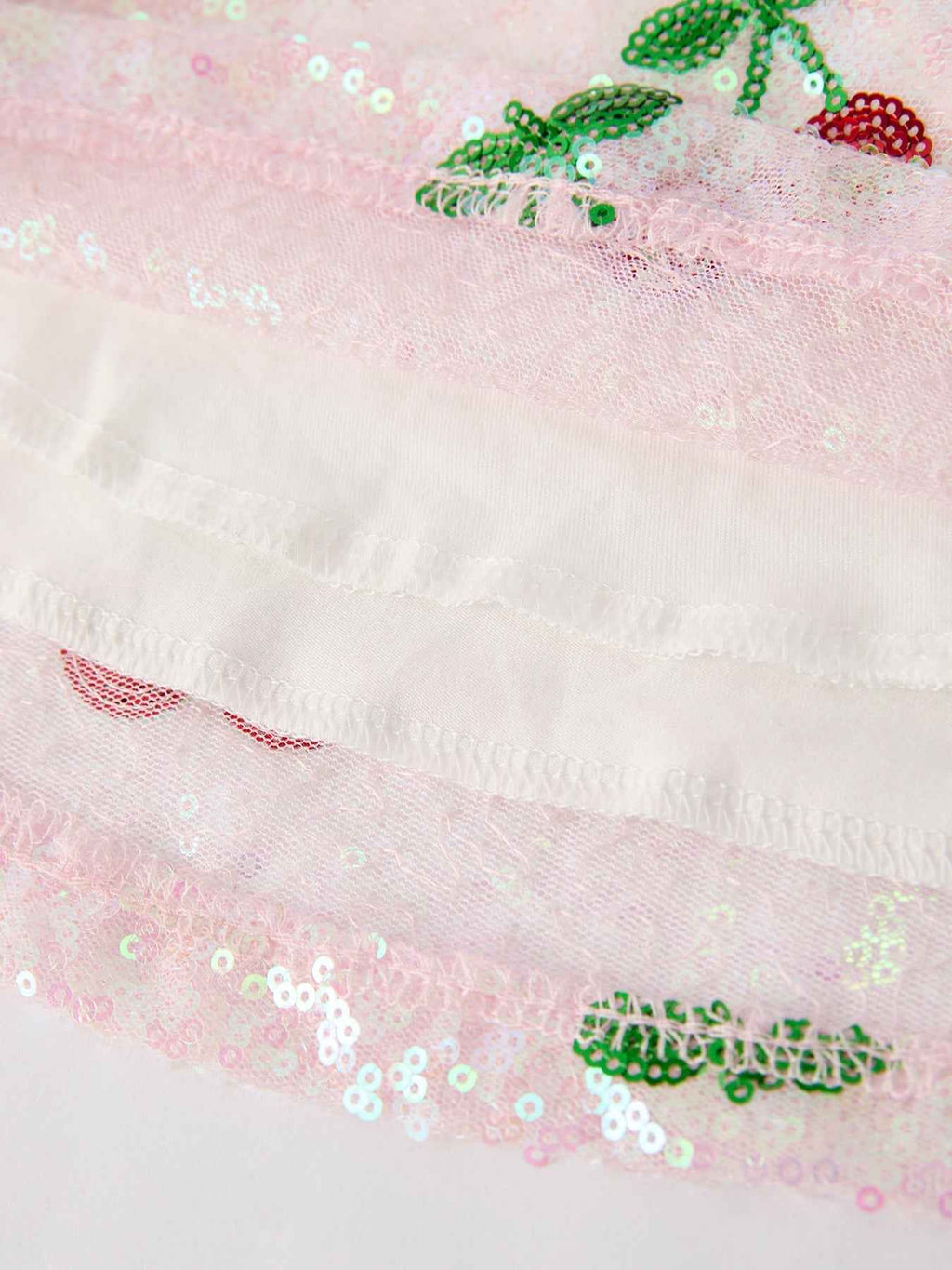 Sweet Cherry Sequins Cute Dress