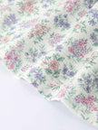 Purple Floral Smocked Embroidery Baby Girls Bloomers Set