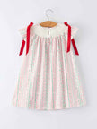 Pink Spring Floral Smocked Girl Dress