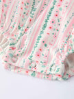 Pink Spring Floral Smocked Baby Girl Romper