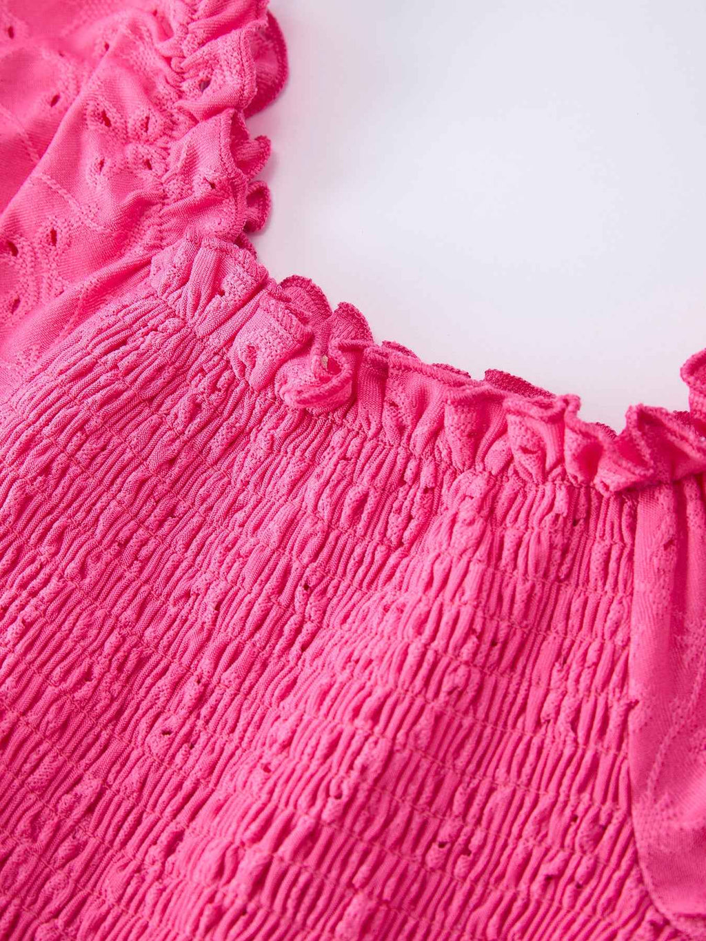 Spring Hot Pink Short-sleeved Girls Jumpsuit