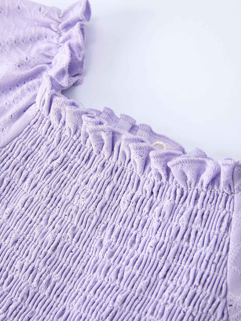 Spring Purple Short-sleeved Girls Jumpsuit
