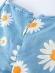 Spring Daisy Girls' Blue Denim Dress
