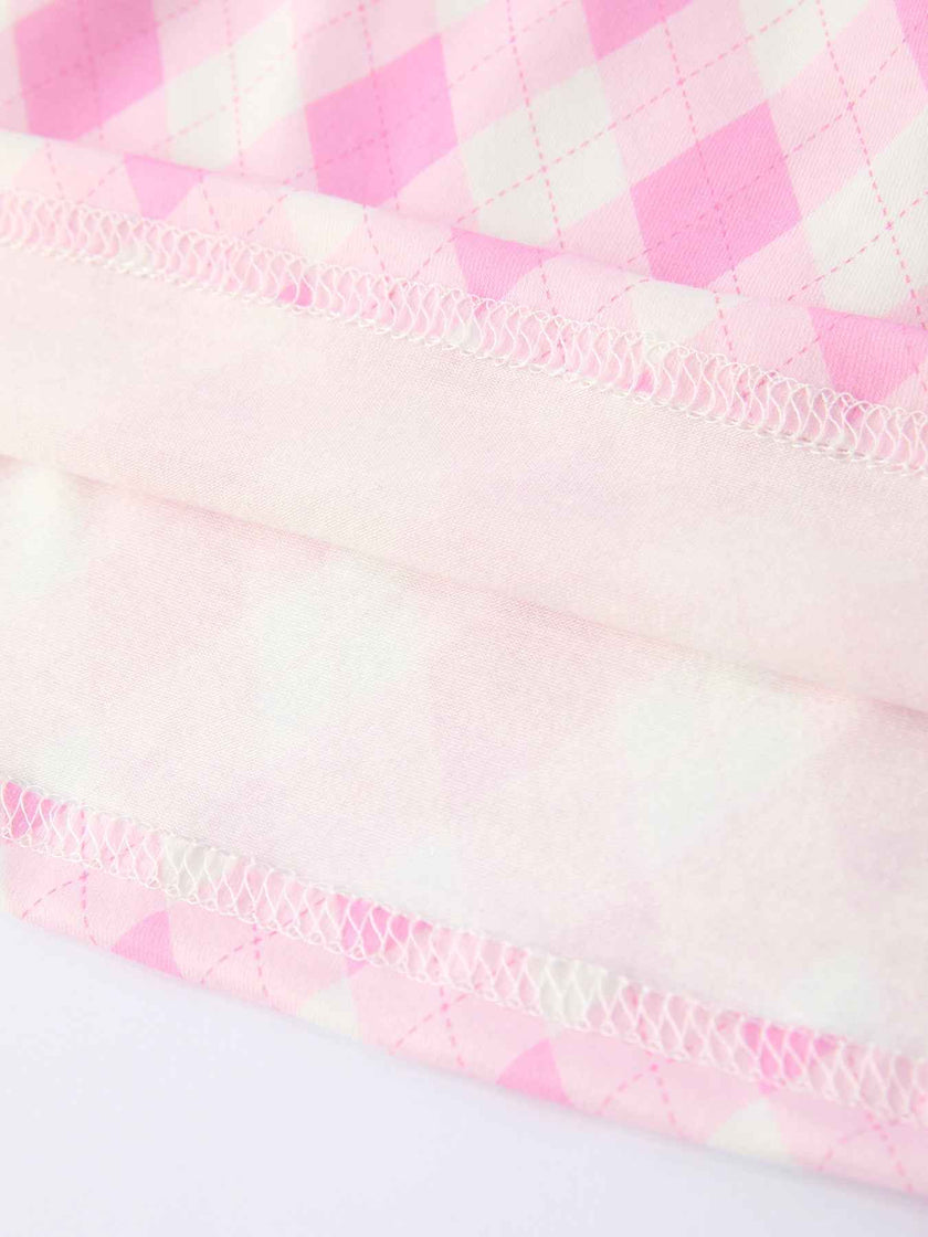 Spring Golf Embroidered Girls Smocked Bow Dress