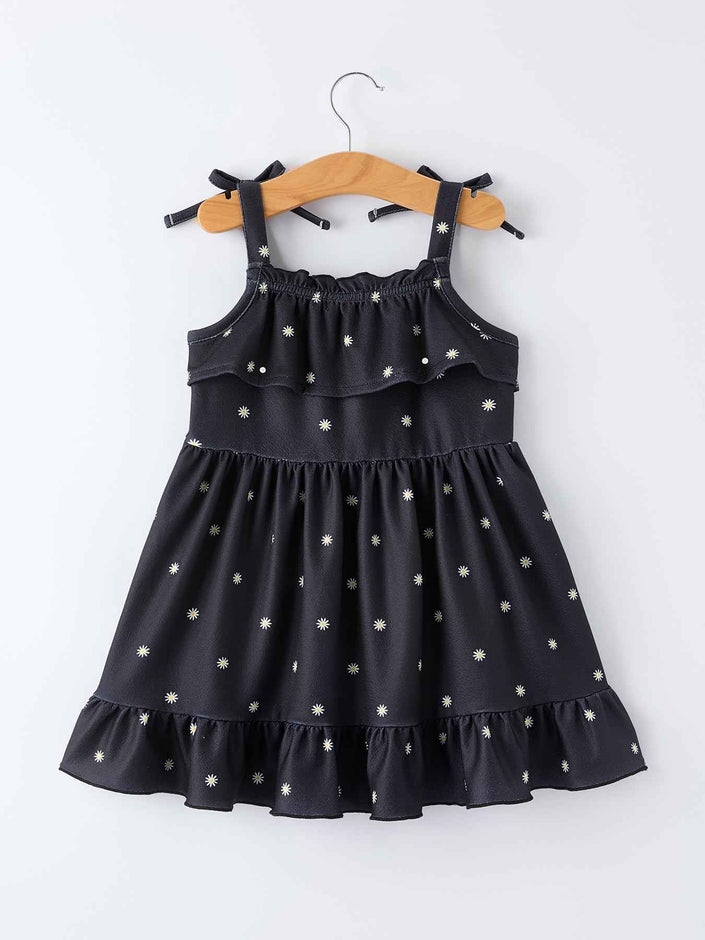 Summer Daisy Girls Bow Dress