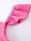 Pink Girl Smocked Ruffle Dress