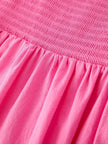 Pink Girl Smocked Ruffle Dress