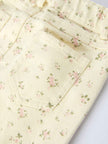 Flower Letter Girl Short Sleeve Top Denim Skirt Set