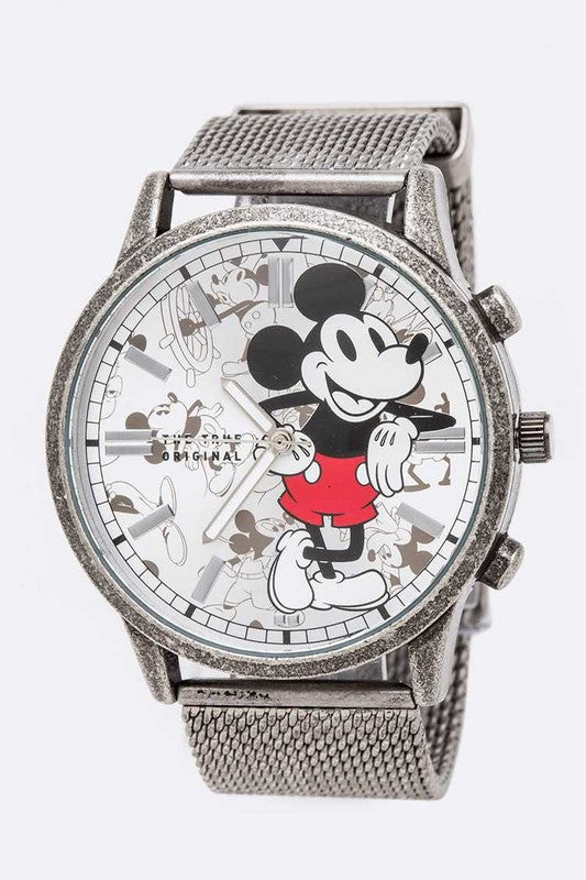 Cartoon Dial Mickey Mouse Large Dial Watch - Pikemla