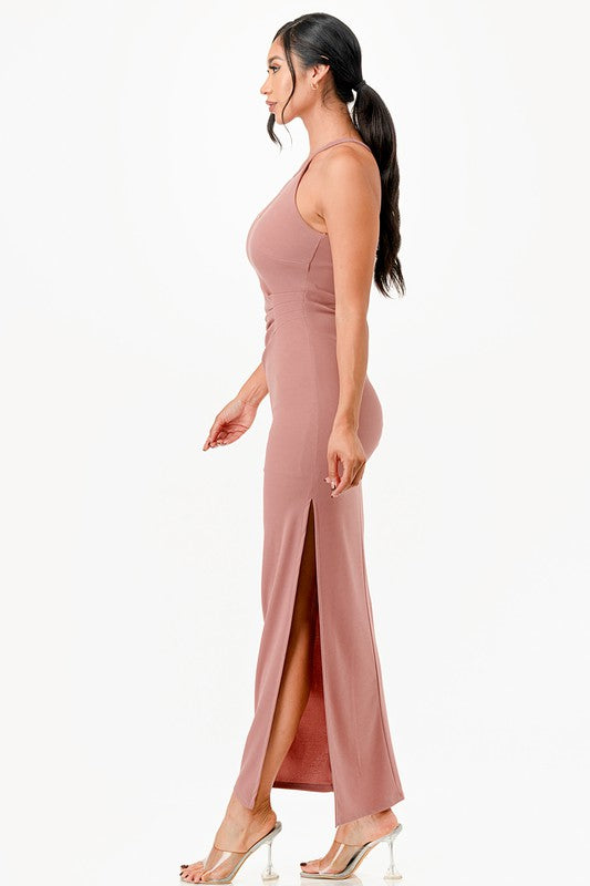 Keyhole Maxi Evening Gown - Pikemla
