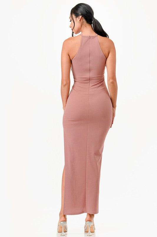 Keyhole Maxi Evening Gown - Pikemla