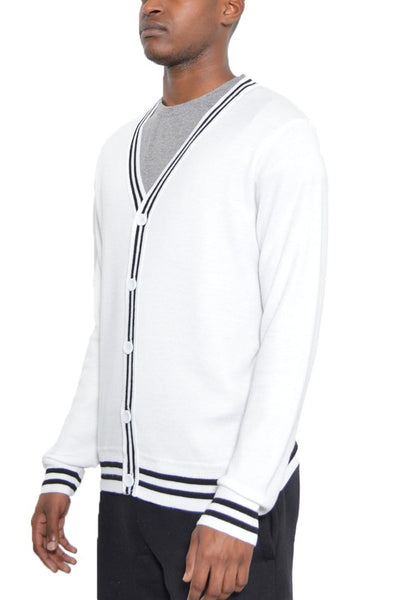 Men’s Striped Cardigan - Pikemla