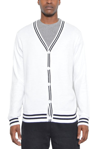 Men’s Striped Cardigan - Pikemla