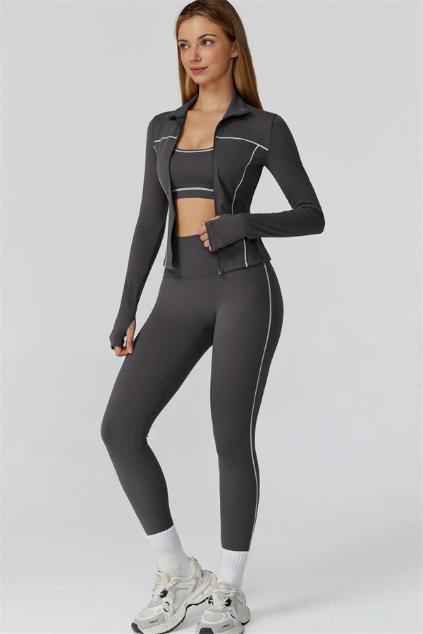 The Venus Zip Top Leggings 2-Piece Set