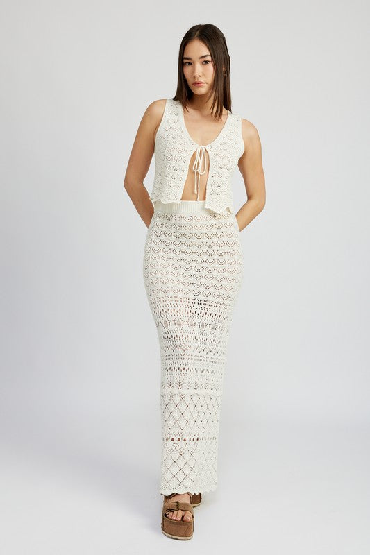 Bali Crochet Maxi Skirt - Pikemla