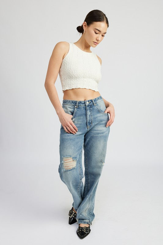 Aliya Ribbed Crop Top - Pikemla