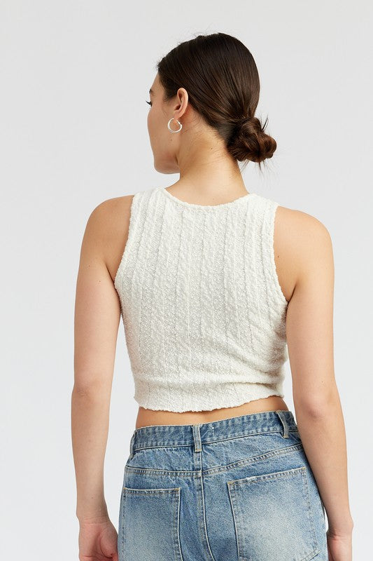 Aliya Ribbed Crop Top - Pikemla