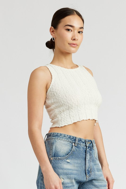 Aliya Ribbed Crop Top - Pikemla