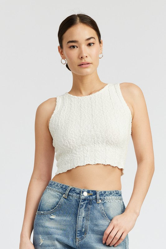 Aliya Ribbed Crop Top - Pikemla