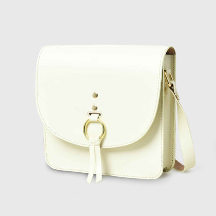 White Elegance Crossbody Sling Bag