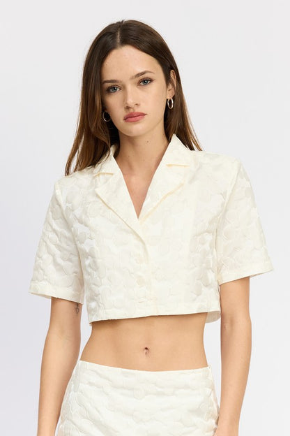 CROPPED SHIRT TOP - Pikemla