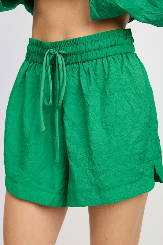 LOUNGE SHORTS WITH ELASCTIC WAISTBAND - Pikemla