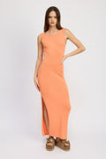 Rosa Maxi Dress with Ruffle Back Cutout - Pikemla