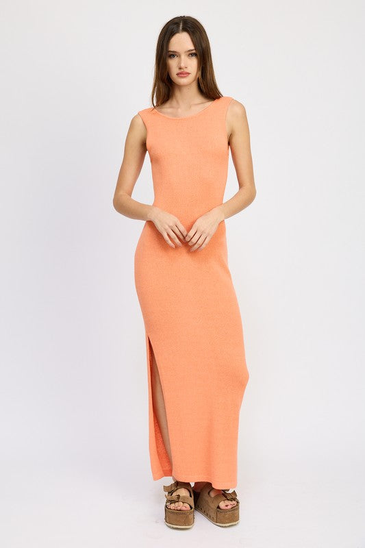 Rosa Maxi Dress with Ruffle Back Cutout - Pikemla