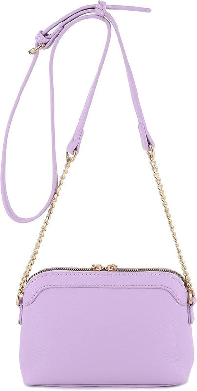 Tassel Small Crossbody Bag with Chain Strap - Pikemla